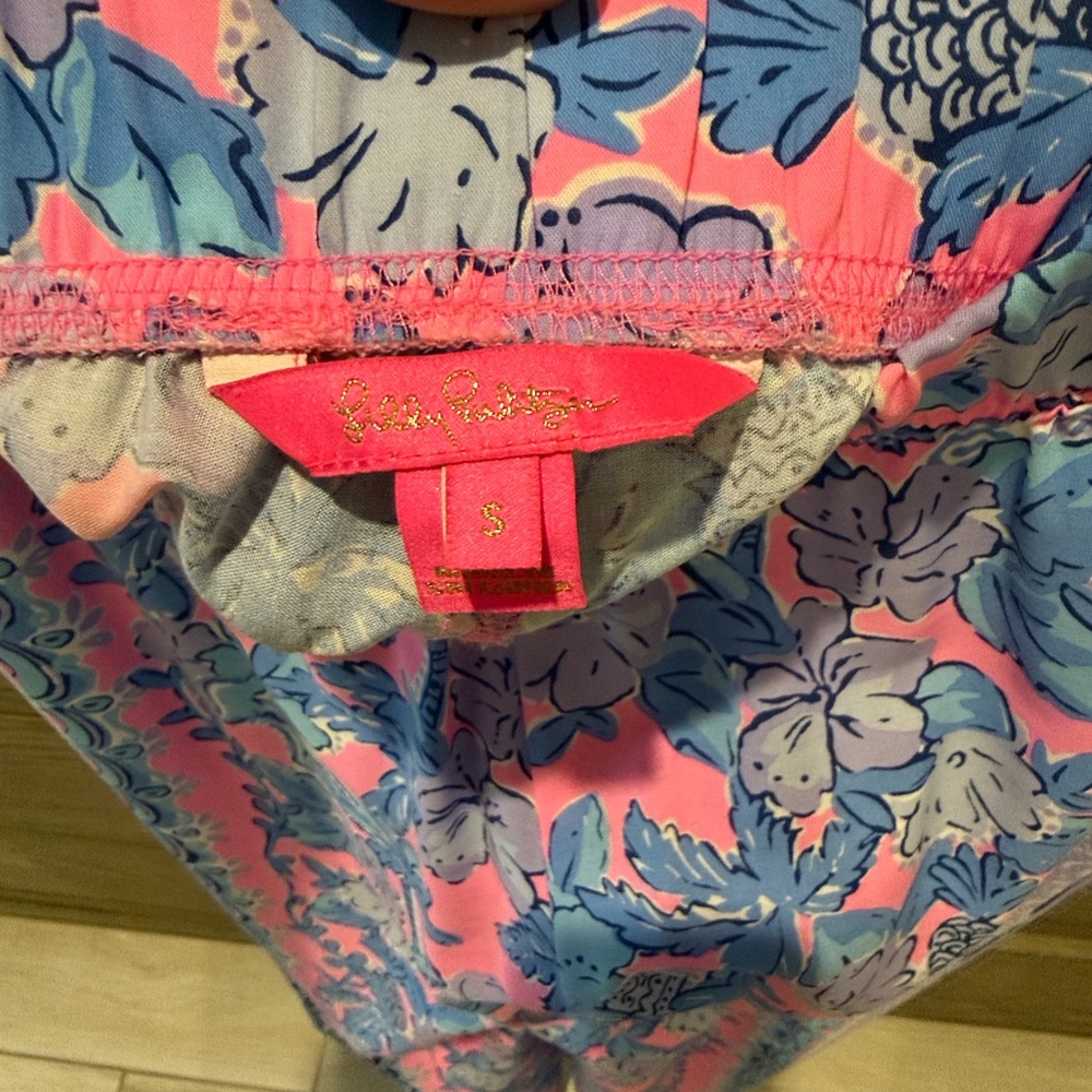 LILY PULITZER Floral Print Wide-Leg Palazzo Pants - Picture 2 of 3